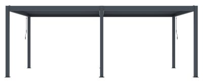 Bioklimatická pergola G21 Austin Premium 6x3 m, antracitová hliníková