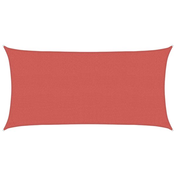 vidaXL Plachta na tienenie Tehlová 2 x 6 m HDPE