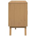 vidaXL Komoda OLDEN, hnedá 114x43x73,5 cm, borovicový masív