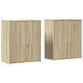 vidaXL Komody 2 ks dub sonoma 60x31x70 cm kompozitné drevo