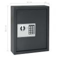 vidaXL Trezor na kľúče tmavosivý 30x10x36,5 cm