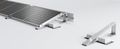 FVE SAP25H konštrukcia na rovnú strechu 25st. pre FV panel š.113mm , horizontálne FVE SAP25H konštrukcie na rovnú střechu 25st. pro FV panel š.113mm , horizontální