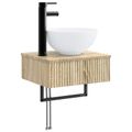 vidaXL Sada kúpeľňového nábytku 3 ks Dub sonoma 33 x 34,5 x 160 cm