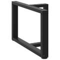 vidaXL Nohy konferenčného stolíka v tvare T, 2 ks, čierne, 70x25x(42-43) cm, oceľové