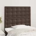 vidaXL Čelo postele hnedé 80x5x118/128 cm umelá koža