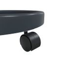 vidaXL Vozíky na rastliny s kolieskami 2 ks sivé priemer 34 cm 35 kg
