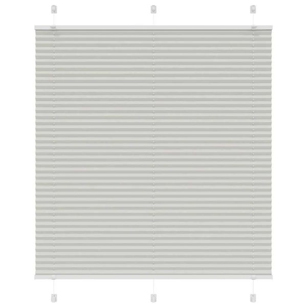 vidaXL plisovaná roleta svetlosivá 120x150 cm šírka látky 119,4 cm