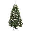 vidaXL Umelý Sklápací Vianočný Stromček Zelená 180 cm PVC a oceľ