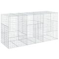 vidaXL Gabiónový kôš s krytom 300x100x150 cm pozinkované železo
