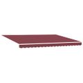 vidaXL Automaticky zaťahovacia markíza s LED burgundská 450x300 cm