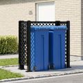 vidaXL Treláž na odpadky Antracitová 123 x 47 x 114 cm PP
