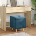 vidaXL Ottoman s Úložným Priestorom Modrá 40 x 40 x 45 cm Zamat