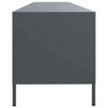 vidaXL TV skrinka antracit 202x39x43,5 cm oceľ valcovaná za studena