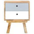 vidaXL Nočný stolík 40x35x50 cm mangovníkový masív