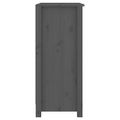 vidaXL Komoda sivá 70x35x80 cm borovicový masív