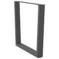vidaXL Nohy k jedálenskému stolu v tvare V, 2 ks, antracitové, 90 x (72-73,3) cm, oceľ