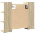 vidaXL Skrinka so zrkadlom, dub sonoma 80x20,5x64 cm, drevotrieska