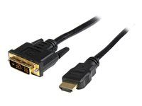 Kábel adaptéra - HDMI s pínmi (male) do DVI-D s pínmi (male) - 2 m - čierna
