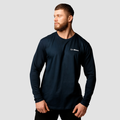 Tričko Basic s dlhým rukávom Navy - GymBeam, veľkosť XXL, veľkosť oblečenia XXL