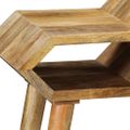 vidaXL Prístavný stolík z mangovníkového dreva 90x35x76 cm