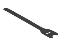 Káblová sťahovacia páska - 24 cm - čierna (balenie 10)