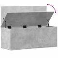 vidaXL Úložný box betónovo-sivý 90x35x35 cm spracované drevo