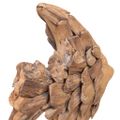 vidaXL socha rýb Teak 40x12x57 cm