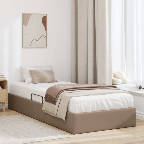 vidaXL Otomanový posteľný rám Kapsulín 100 x 200 cm Umelá koža