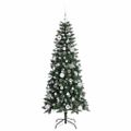 vidaXL Umelý vianočný stromček Zelená 150 cm PVC, plast a oceľ