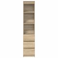 vidaXL Highboard Dub Sonoma 37,5x35x180 cm Konštruktérske drevo