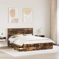 vidaXL Rám postele Dymová dub 160 x 200 cm Inžinierske drevo