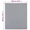 vidaXL Plachta Jersey 2 ks sivé 180x200 cm bavlna