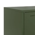 vidaXL Komoda olivovozelená 100,5x39x107 cm oceľ