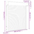 vidaXL Rolety Antracit 100 x 120 cm Hliník a polyuretán