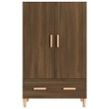 vidaXL Vysoká skrinka hnedý dub 70x31x115 cm spracované drevo