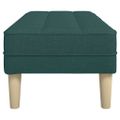 vidaXL lavička s vankúšom Tmavozelená 113 x 57 x 39 cm látka