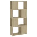 vidaXL Knižnica/deliaca stena dub sonoma 60x24x124,5 cm