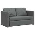 vidaXL Podlahová rozkladacia pohovka 2v1 tmavosivá 112x174x55 cm látka