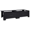 vidaXL Pedestal na práčku 2 ks Čierny 127 x 54,5 x 32,5 cm Oceľ