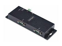 Kompaktný server - 2 porty - 100Mb LAN, RS-232 - montáž na stenu/lištu DIN - kompatibilný s TAA