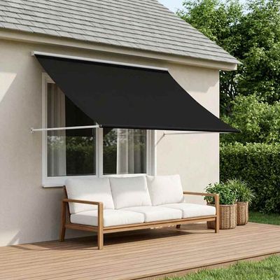 vidaXL Markíza Čierna 250 x 150 cm 180 g / m² polyester s PU povrchom