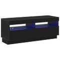 vidaXL TV skrinka 100 x 35 x 40 cm Čierny dub Kompozitné drevo