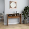 vidaXL Konzolový stolík hnedý dub 105x30x80 cm spracované drevo