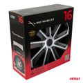 Kryty kol Evo 16" čierno-strieborná sada 4 ks COLOR BOX