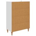 vidaXL Servírovacia skriňa Biela 66 x 34,5 x 95 cm Kompozitné drevo