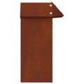 vidaXL Slimáková ohrada 4 ks 13,5 x 13,5 x 25 cm Hrdzavý