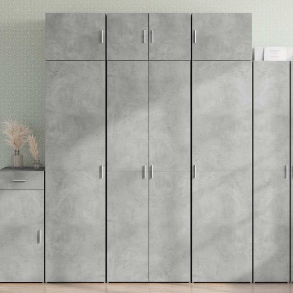 vidaXL Úložná skrinka betónovo sivá 70x42,5x225 cm kompozitné drevo