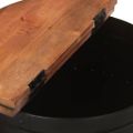 vidaXL Konferenčný stolík čierny 50x39,5 cm recyklovaný masív