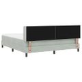 vidaXL Posteľ s pružinovým rámom Svetlosivá 200 x 180 cm Zamat