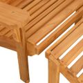 vidaXL Záhradná stolička Adirondack s podnožkou masívne teakové drevo